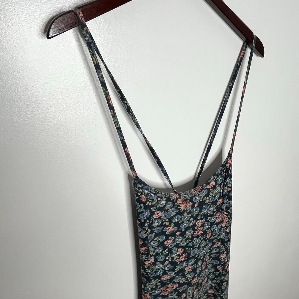 Vintage 90's Y2K No Boundries Midi Dress Womens Medium Ditsy Floral Cottage - Picture 5 of 11